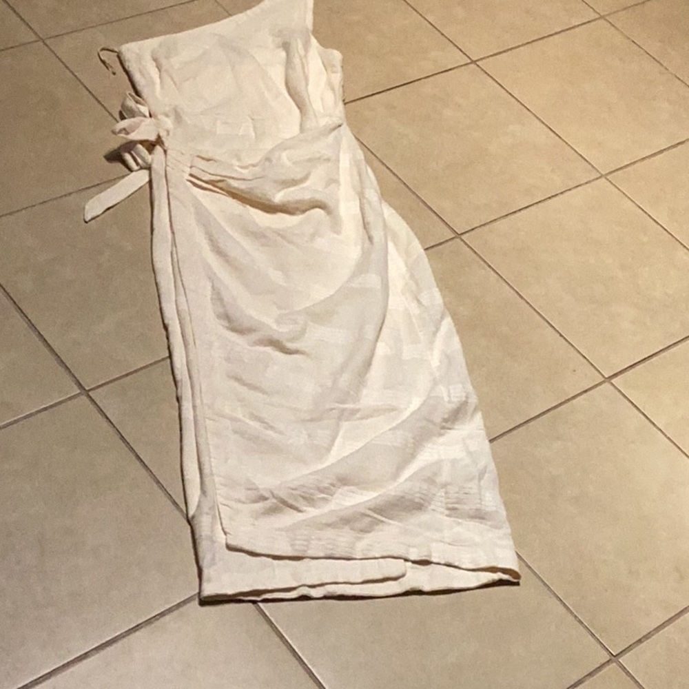 Free people Elegant Cream Wrap Dress